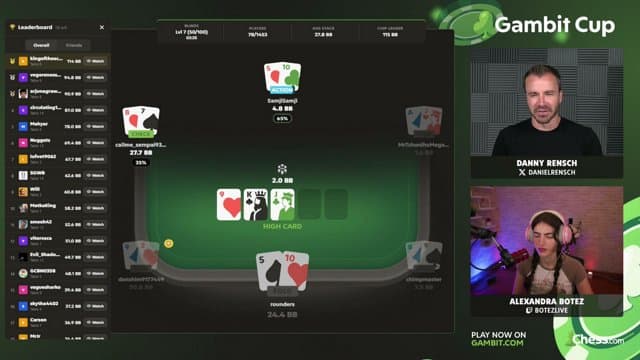 Chess playing Poker - Live Casino Stream