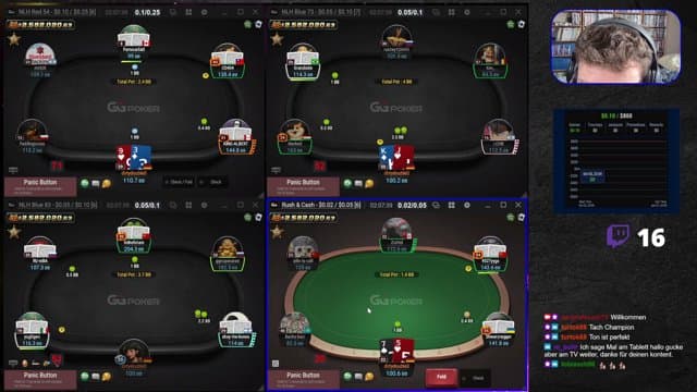 derprofessor70 playing Poker - Live Casino Stream