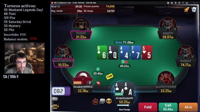 elcapotusquets playing Poker - Live Casino Stream