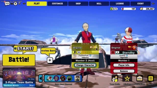 fadlesspoet playing My Hero Ultra Rumble - Live Casino Stream