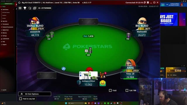 FPSausage playing Poker - Live Casino Stream