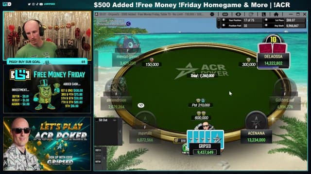 Gripsed playing Poker - Live Casino Stream