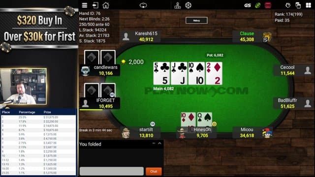 HinesOh playing Poker - Live Casino Stream