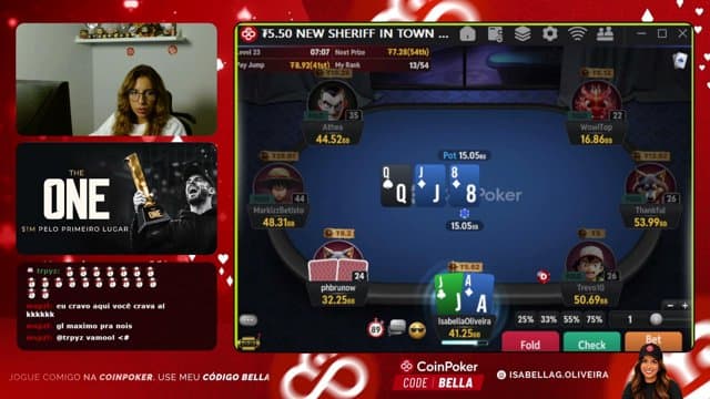 isabellaoliveira_poker playing Poker - Live Casino Stream