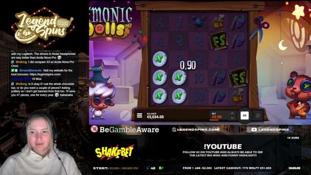 LegendSpins playing Slots - Live Casino Stream