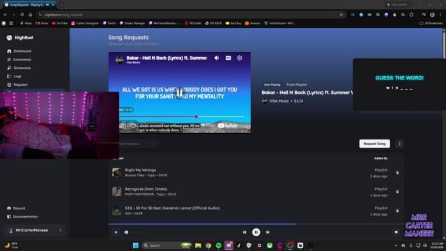 MrrCarterManeee playing Just Chatting - Live Casino Stream
