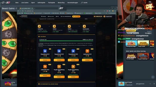 orangemorange playing Slots - Live Casino Stream
