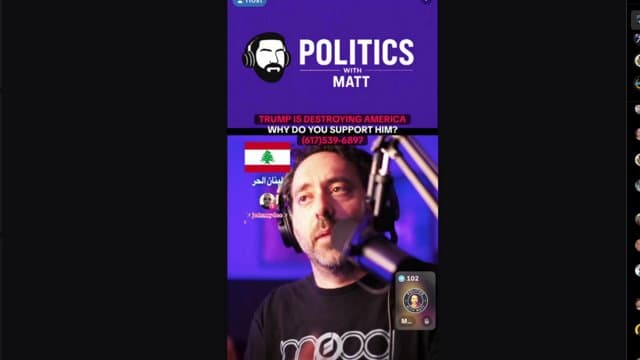 PoliticsWithMatt playing Just Chatting - Live Casino Stream