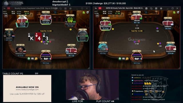 slayerv1fanpoker playing Poker - Live Casino Stream