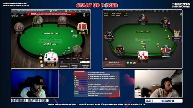start_up_poker playing Poker - Live Casino Stream