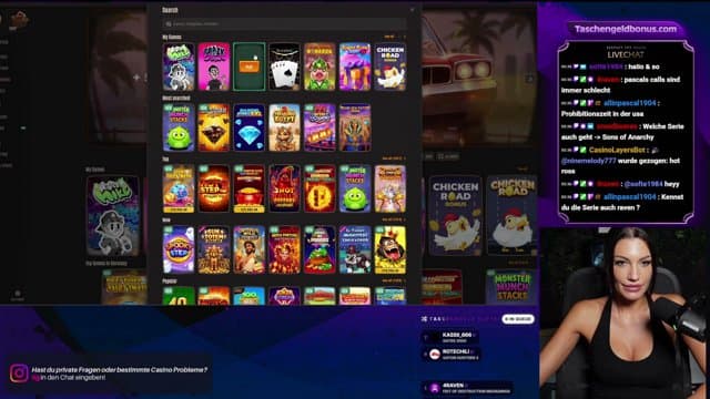 Taschengeldbonus playing Slots - Live Casino Stream