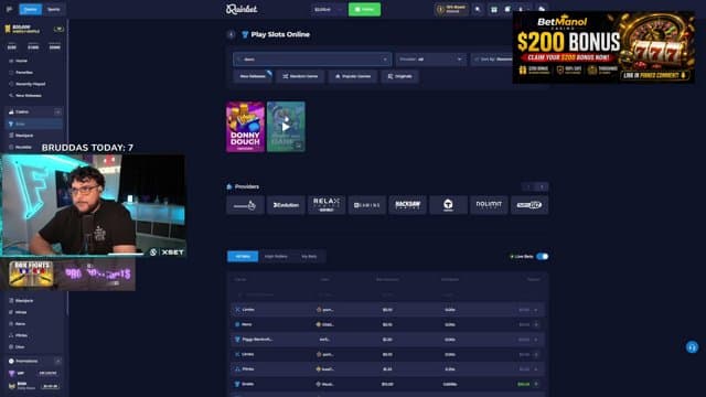 WagerReese playing Slots - Live Casino Stream