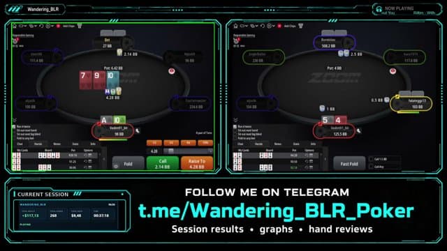 Wandering_BLR playing Poker - Live Casino Stream