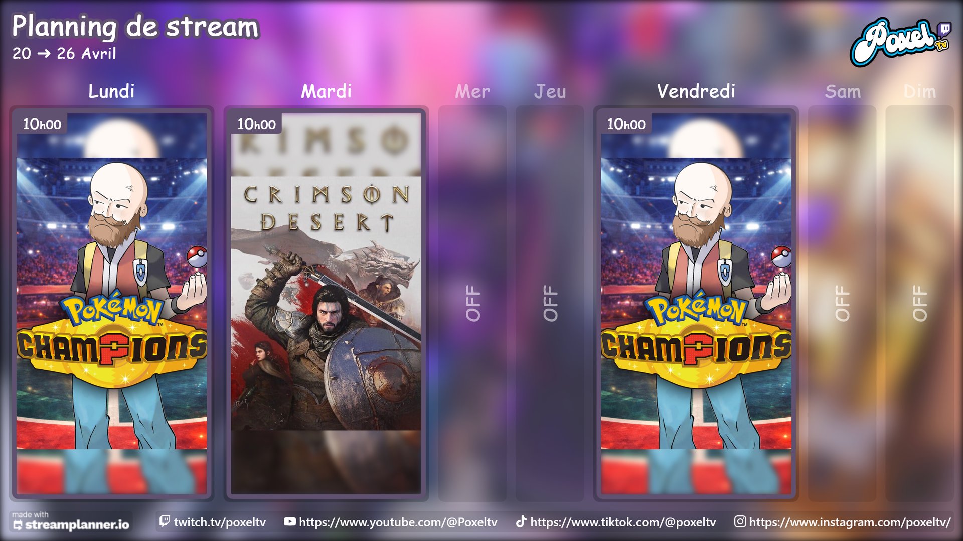 POXELtv Offline Background