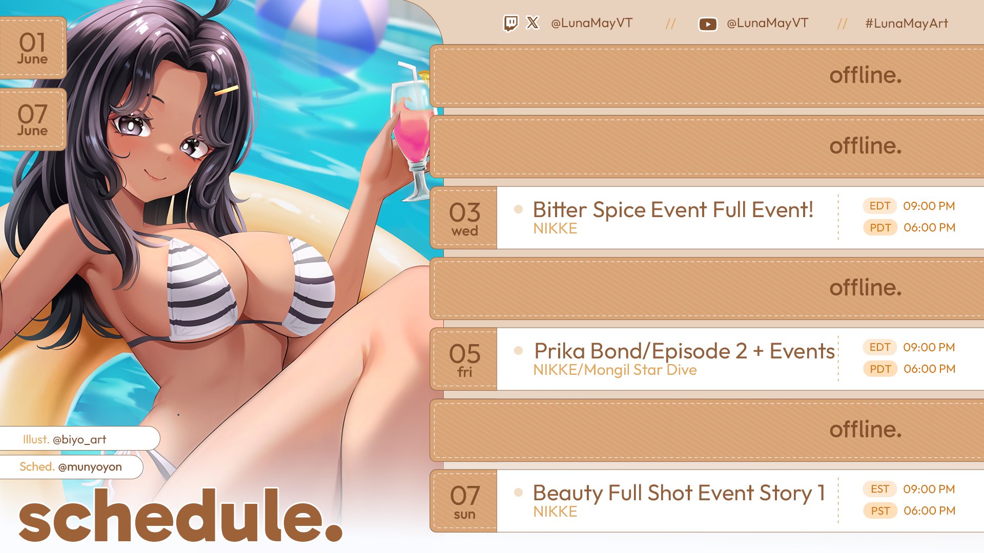 LunaMayVT Offline Background