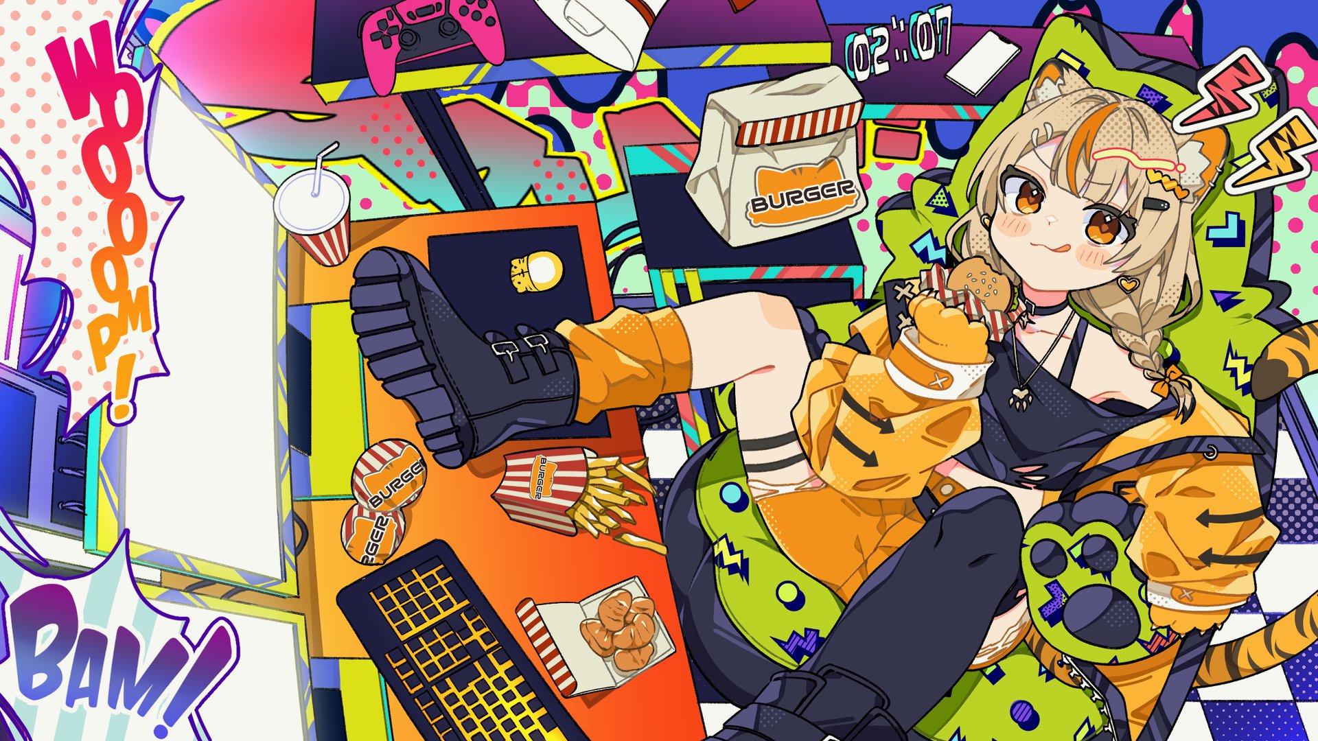 狼々咲しゃお Offline Background
