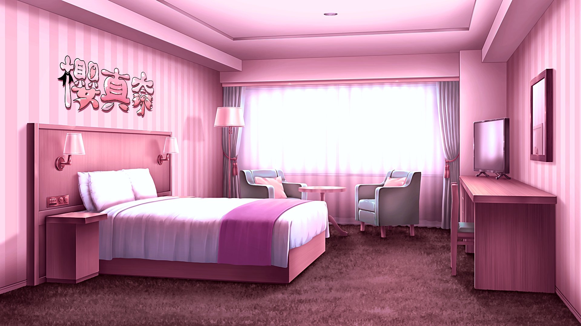 櫻真奈 Offline Background