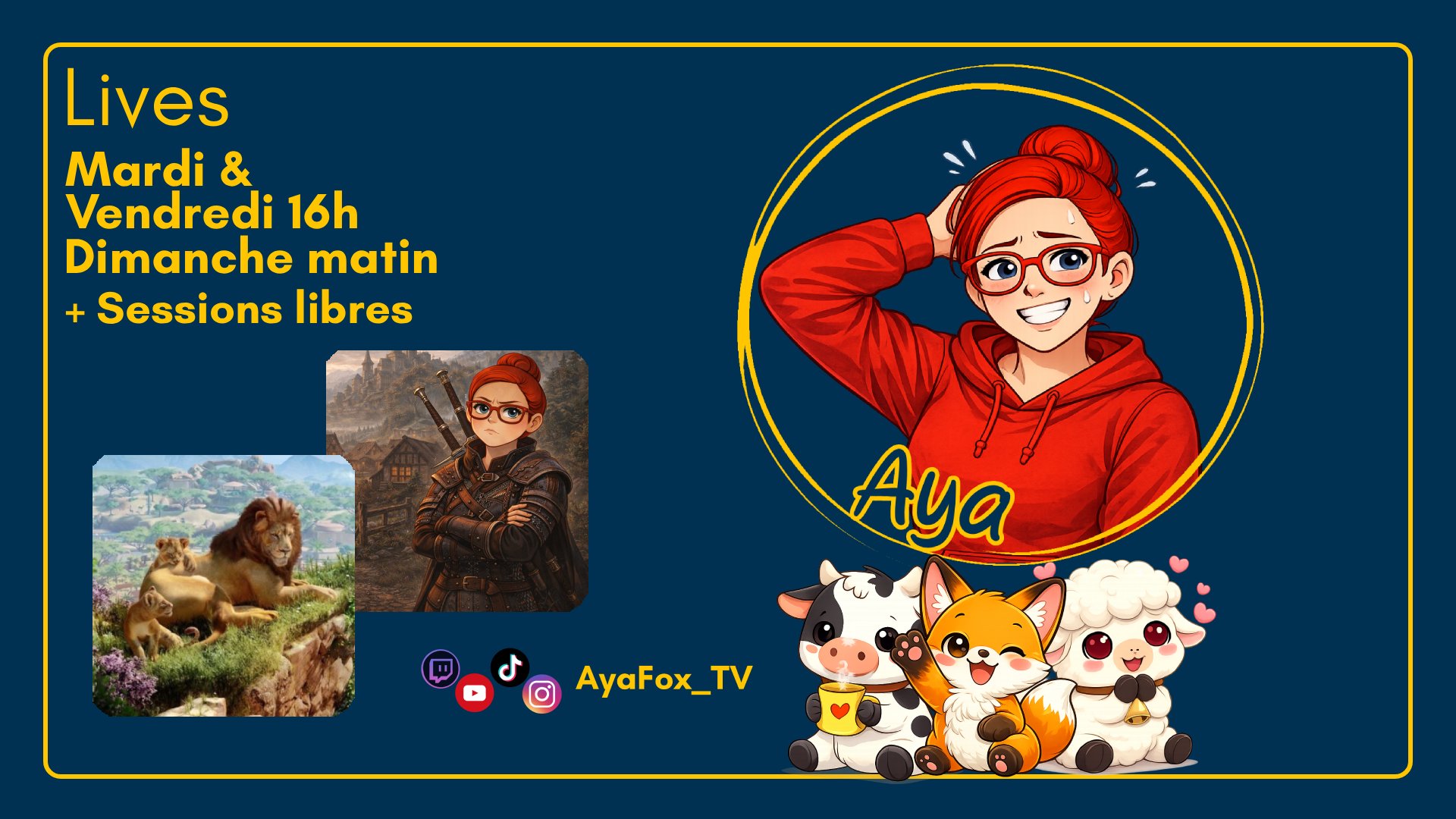 AyaFox_TV Offline Background