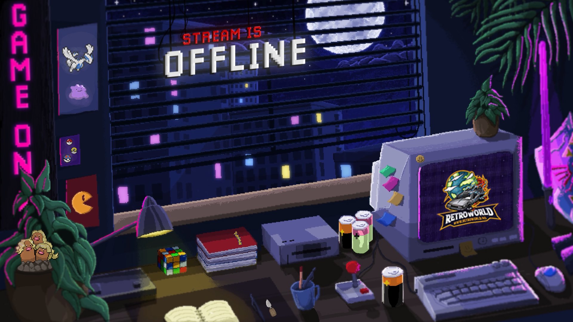 RetroWorldno Offline Background