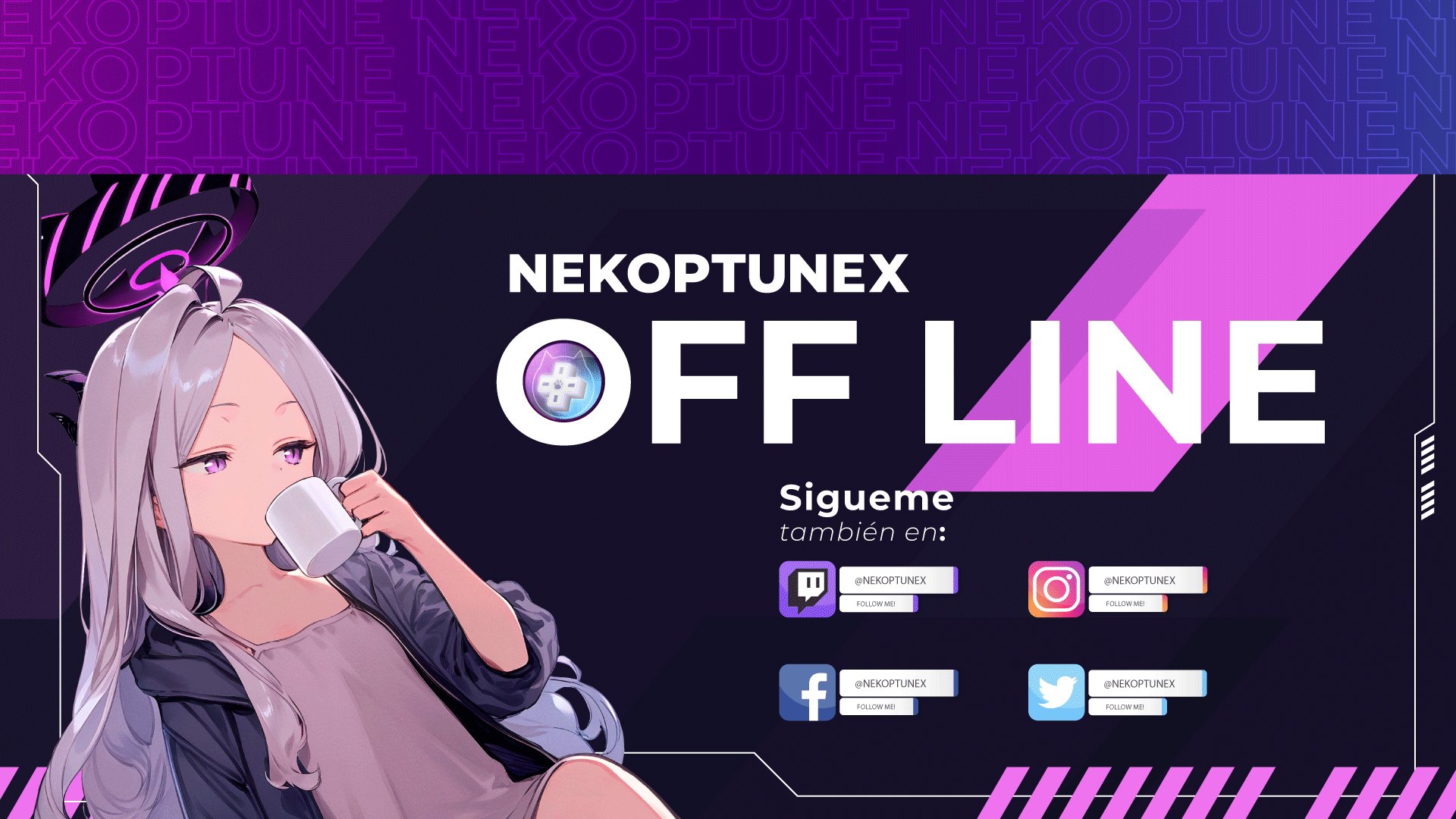 NEKOPTUNEX Offline Background