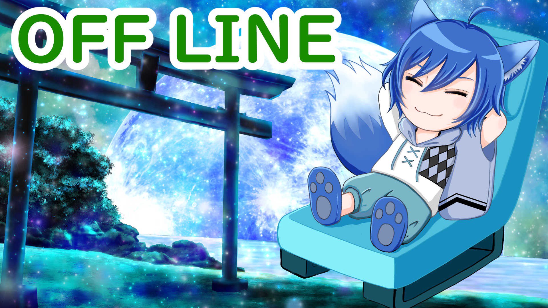 蒼狐乃おーま Offline Background