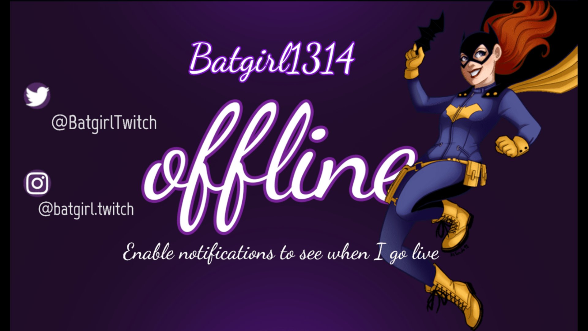 Batgirl1314 Offline Background