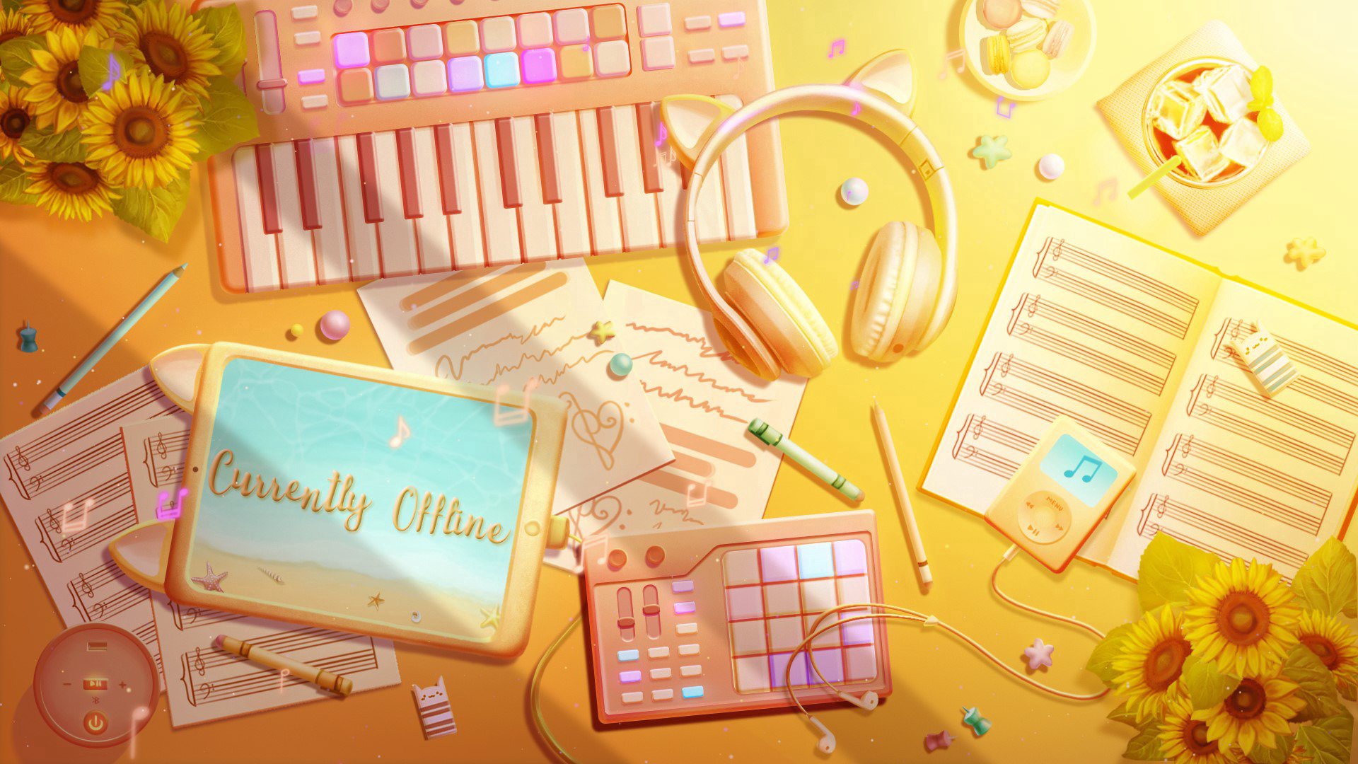 23sunflowers Offline Background