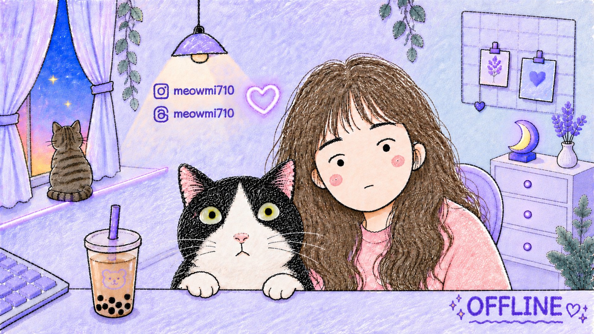 水煎喵_ Offline Background