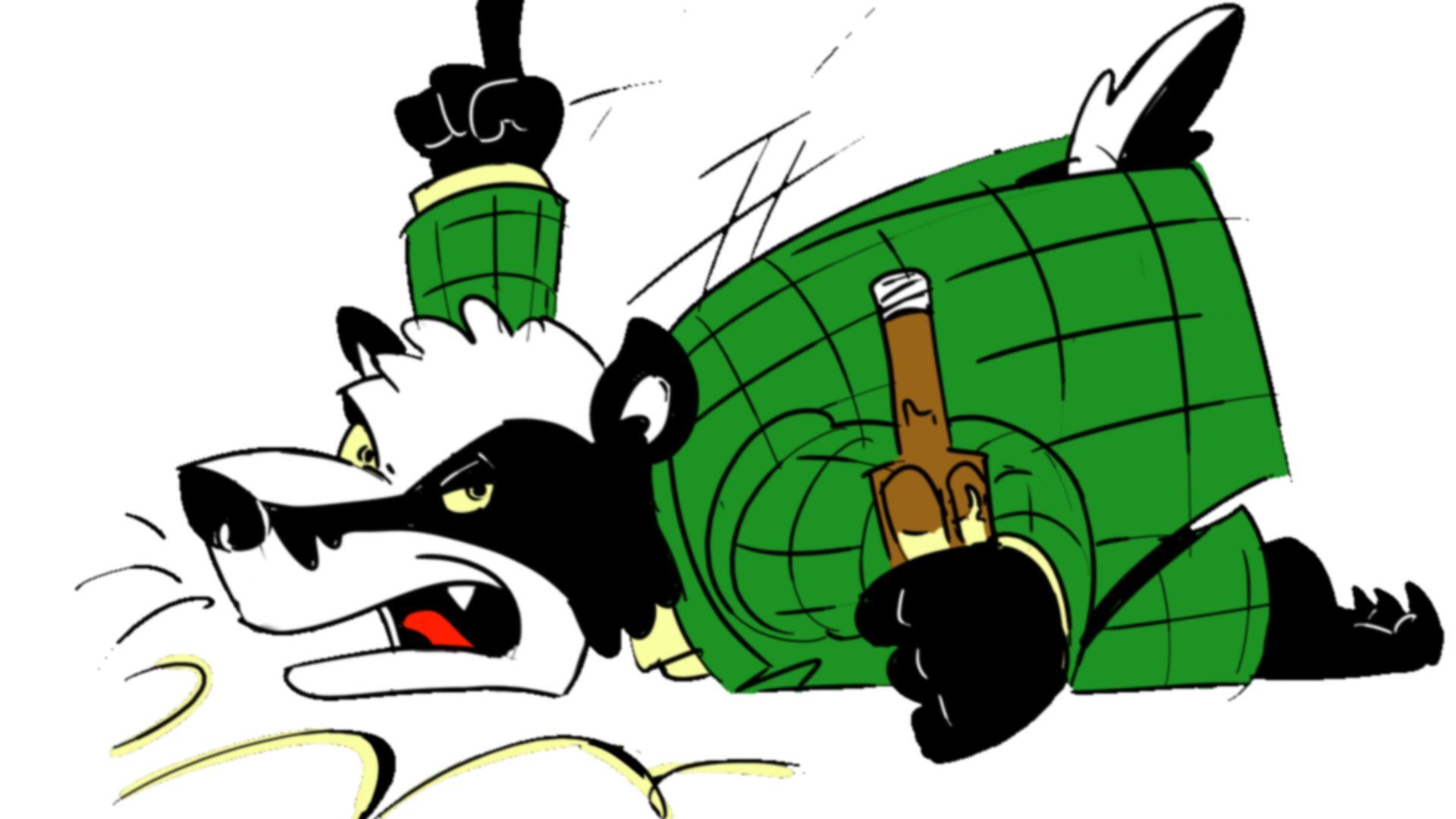 BoozyBadger Offline Background
