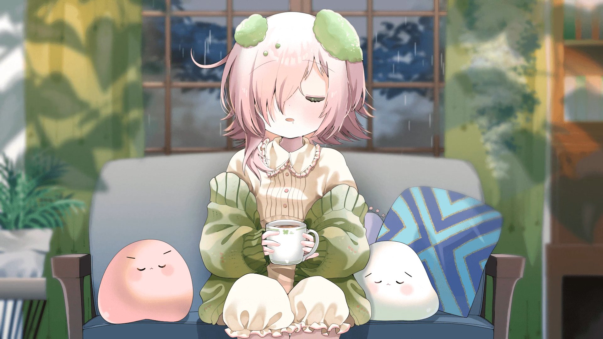 紅白まんじゅう Offline Background
