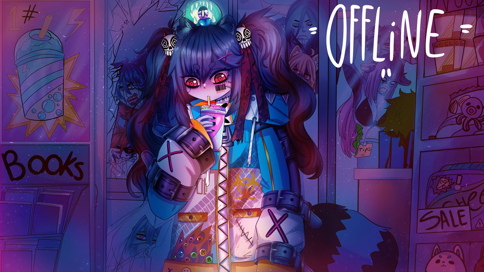 ROADKILLtheRACCOON Offline Background
