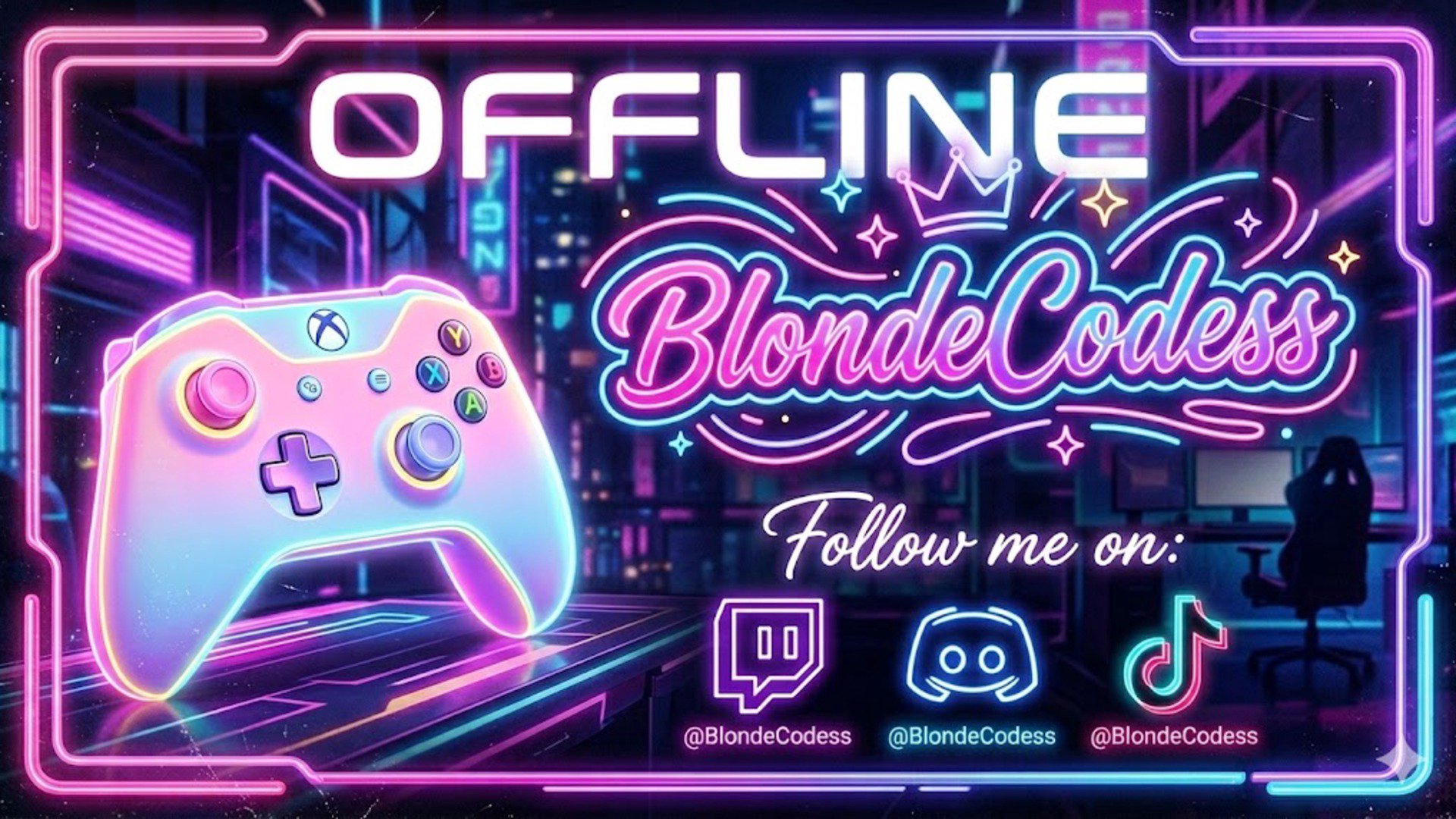 BlondeCodess Offline Background