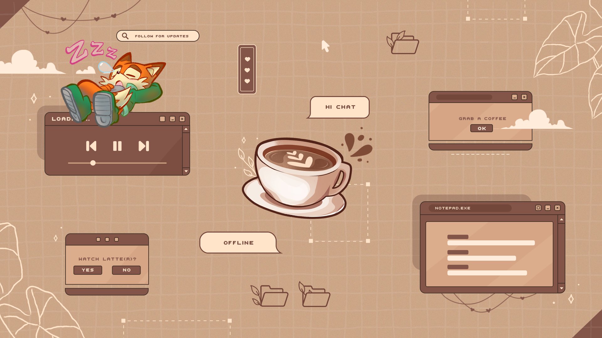 Kit_theFox Offline Background