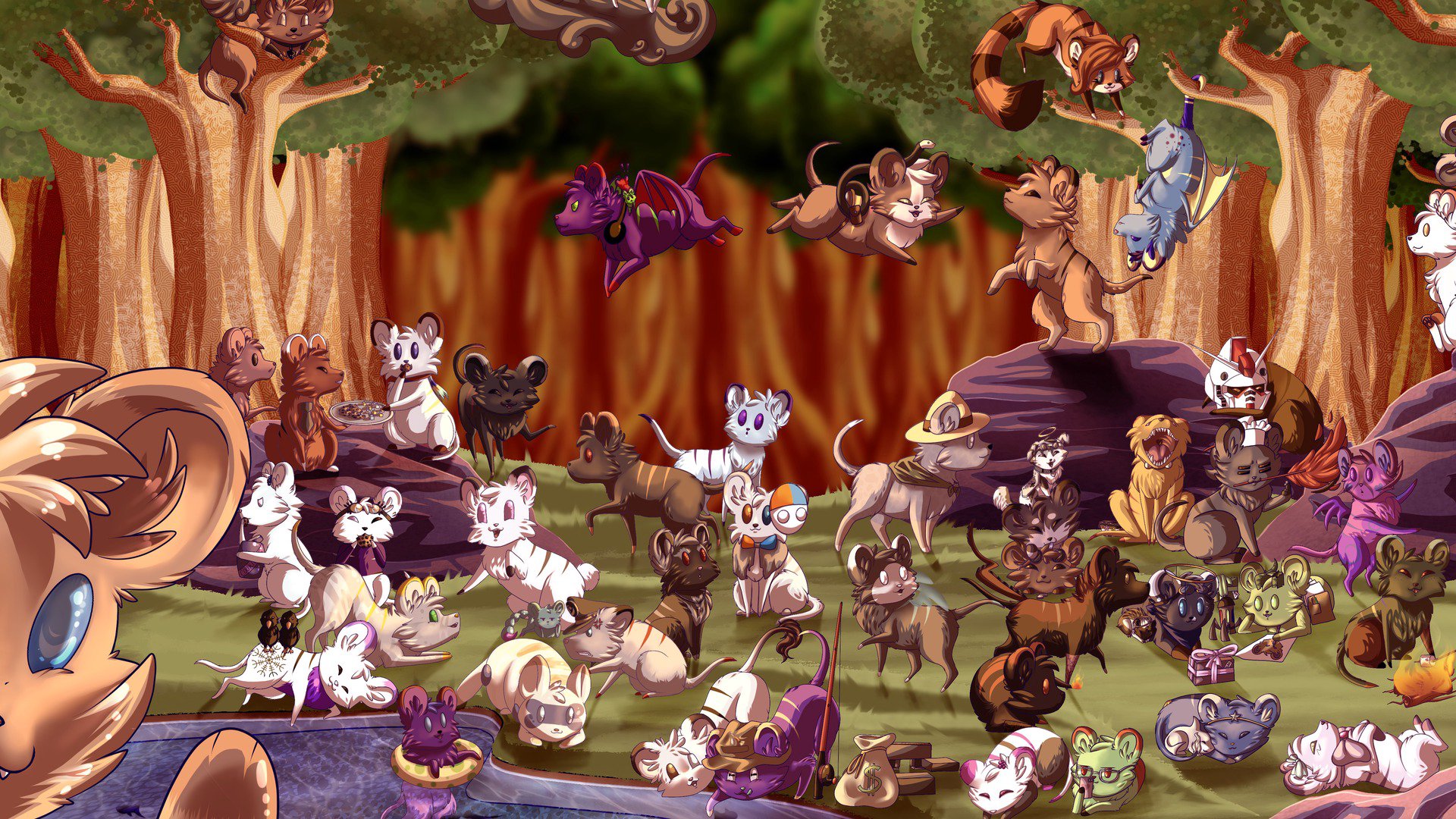 TauTassieTiger Offline Background