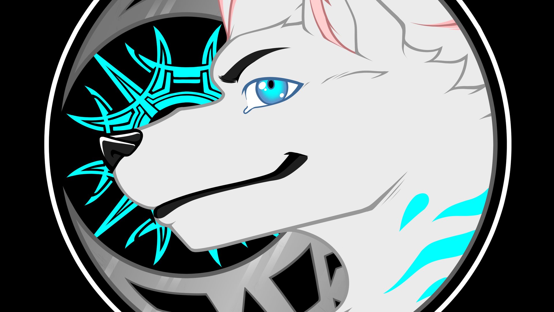 CyanWolfGhost Offline Background