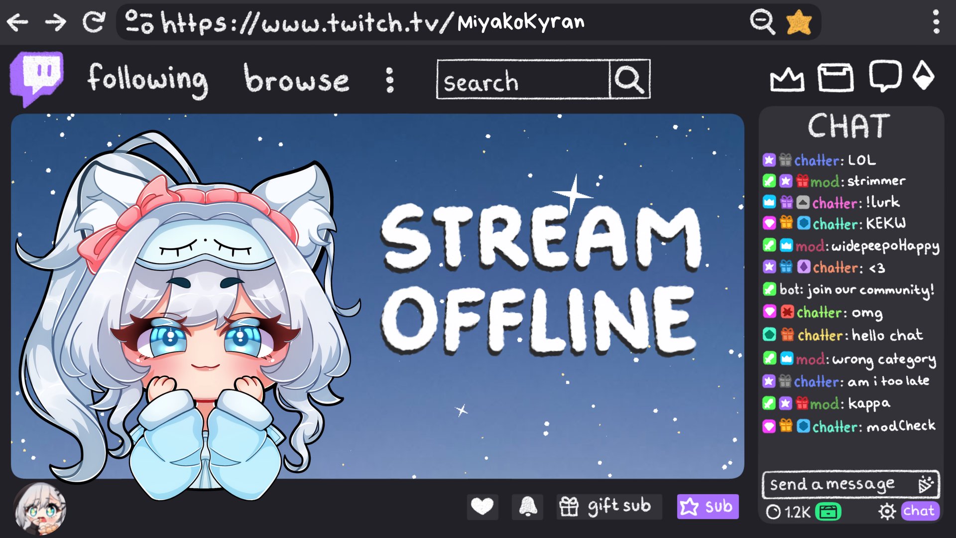 MiyakoKyran Offline Background