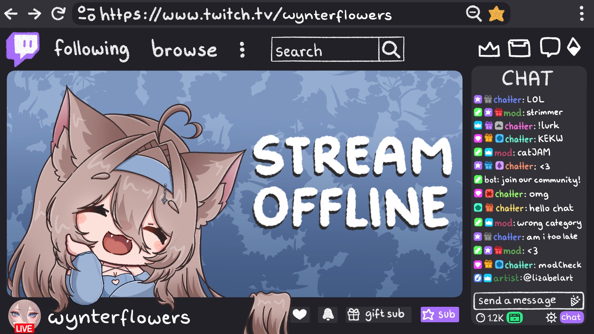 wynterflowers Offline Background