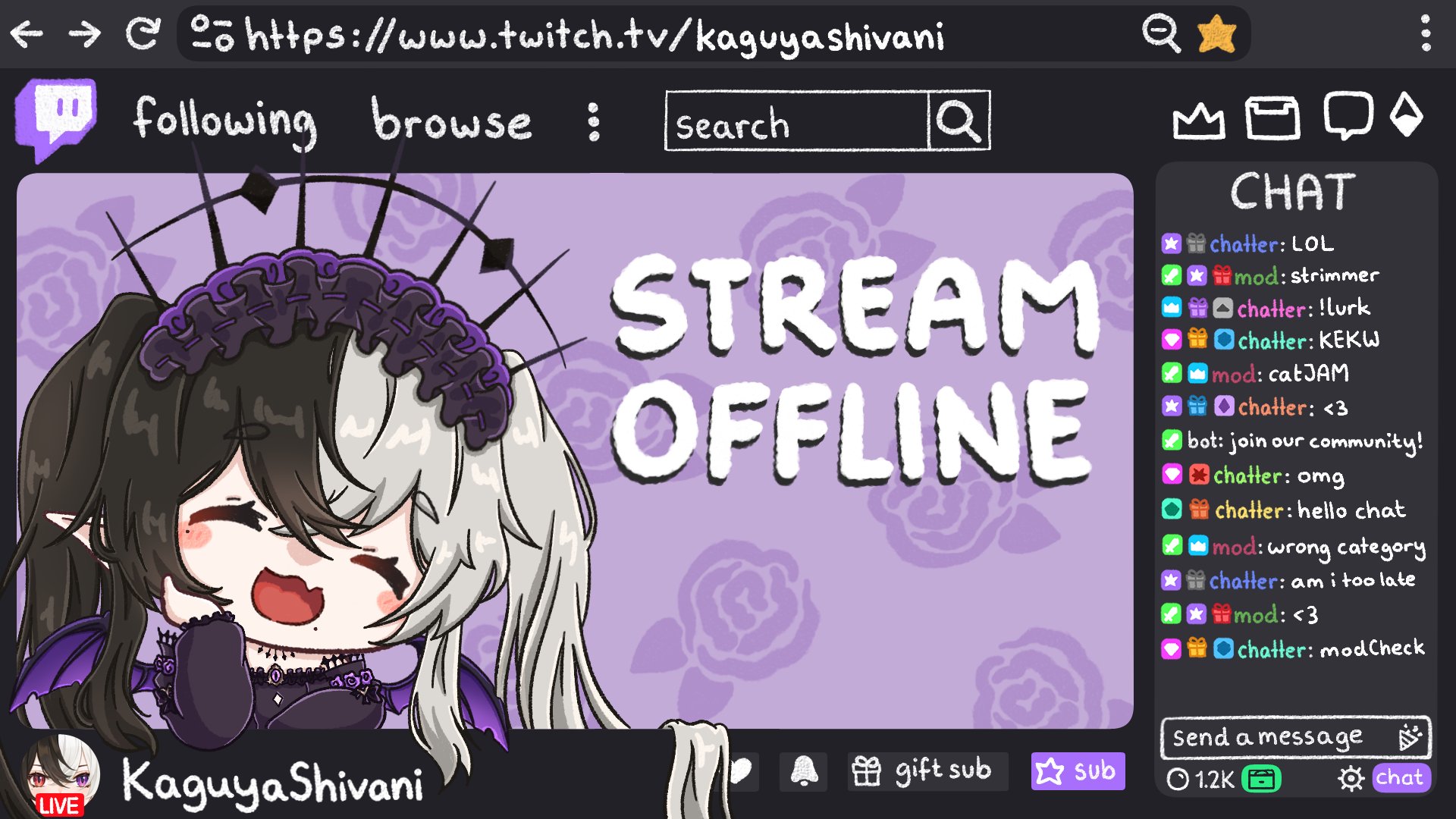 KaguyaShivani Offline Background