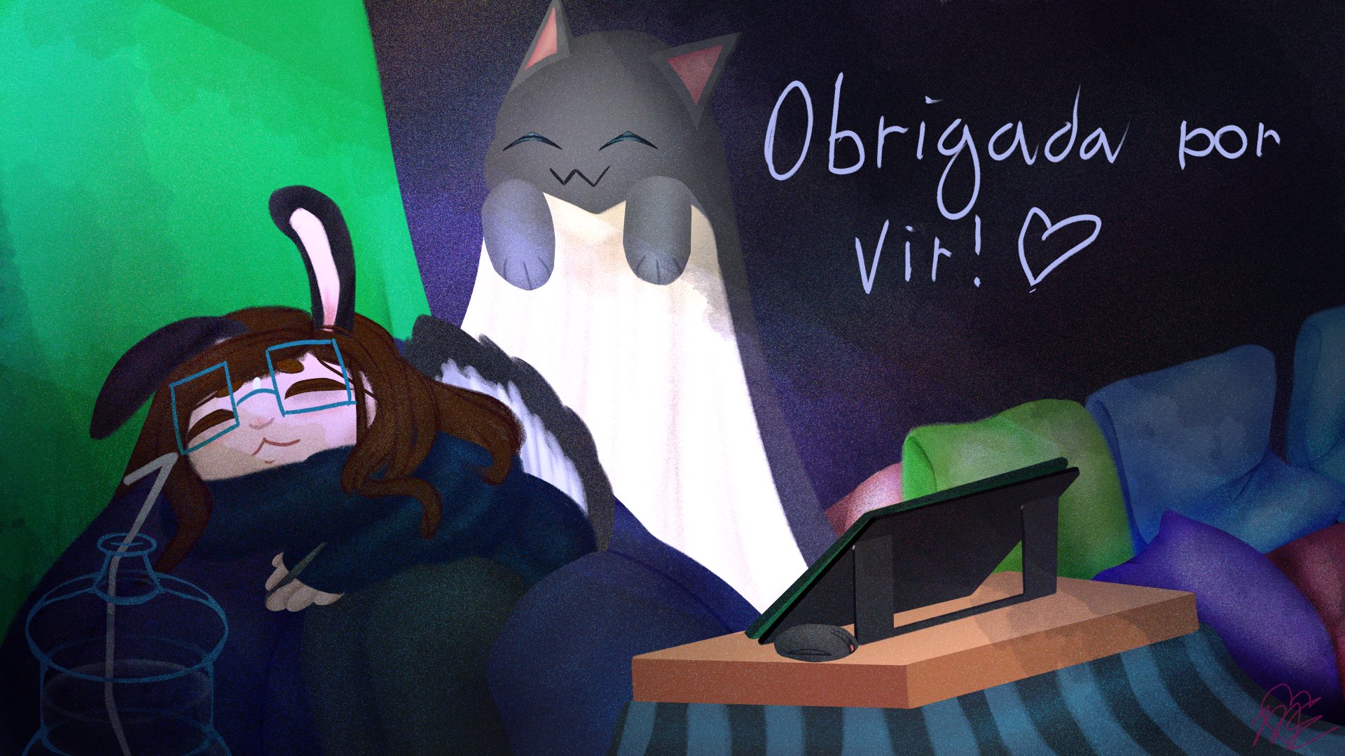 KuroiTheBunny Offline Background