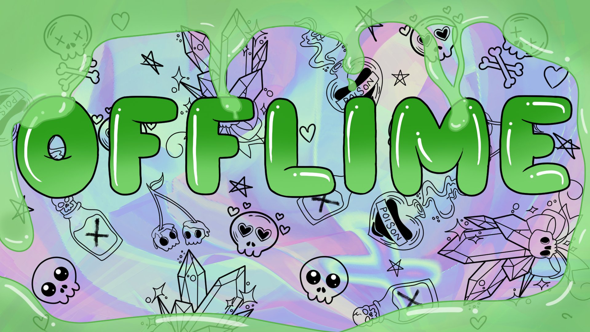 LimeJelloMonster Offline Background