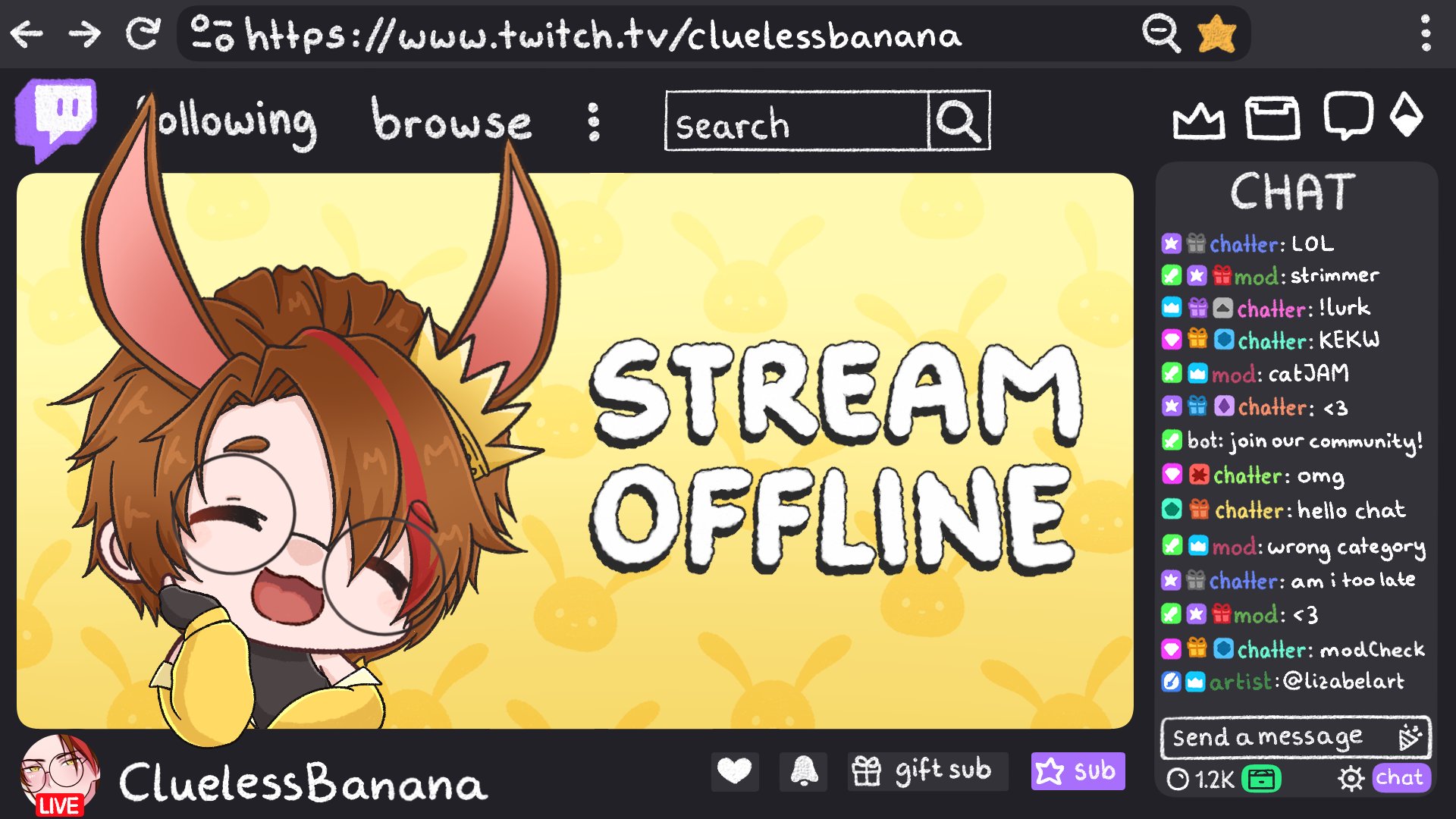 CluelessBanana Offline Background