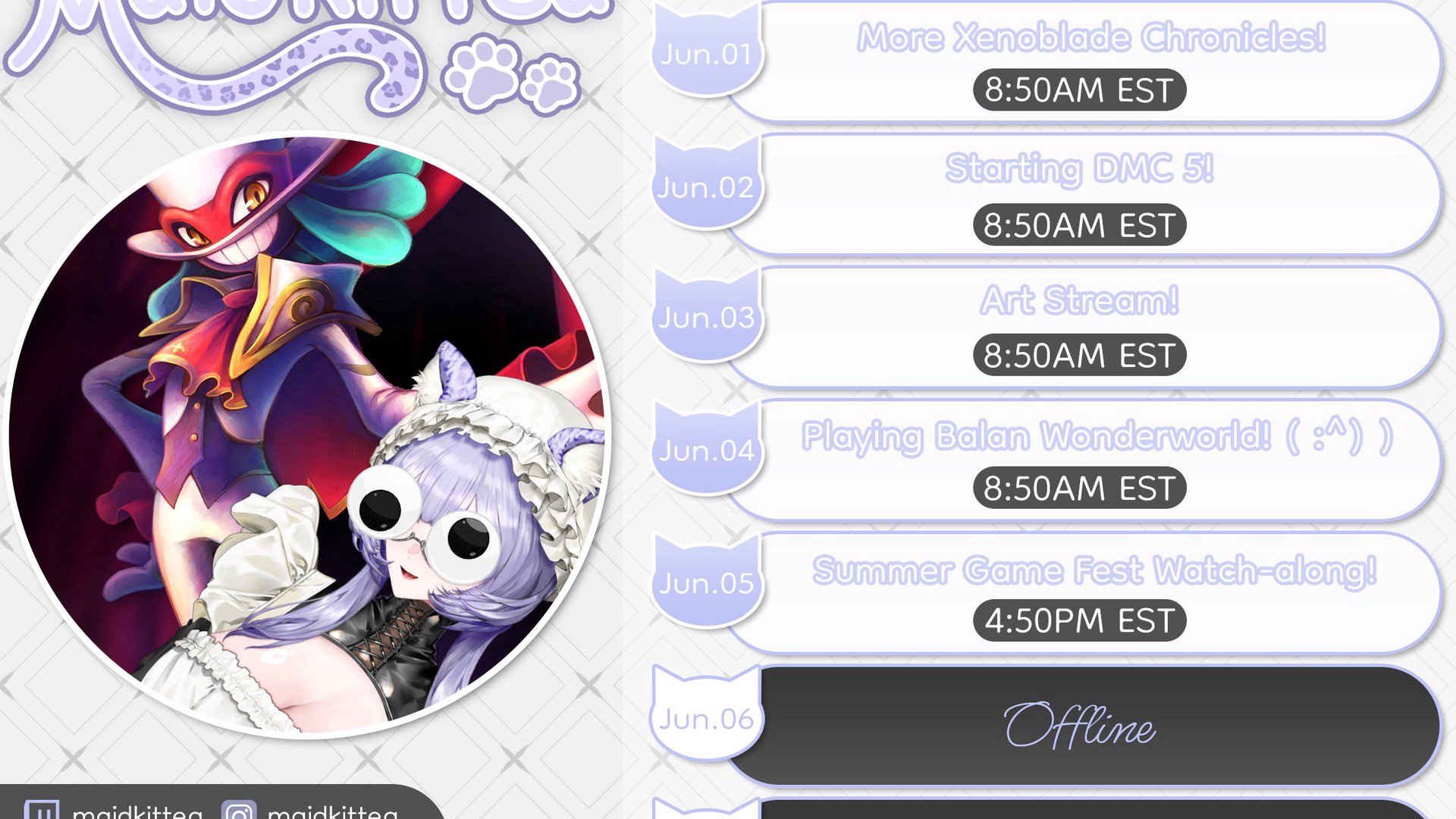 Maidkittea Offline Background