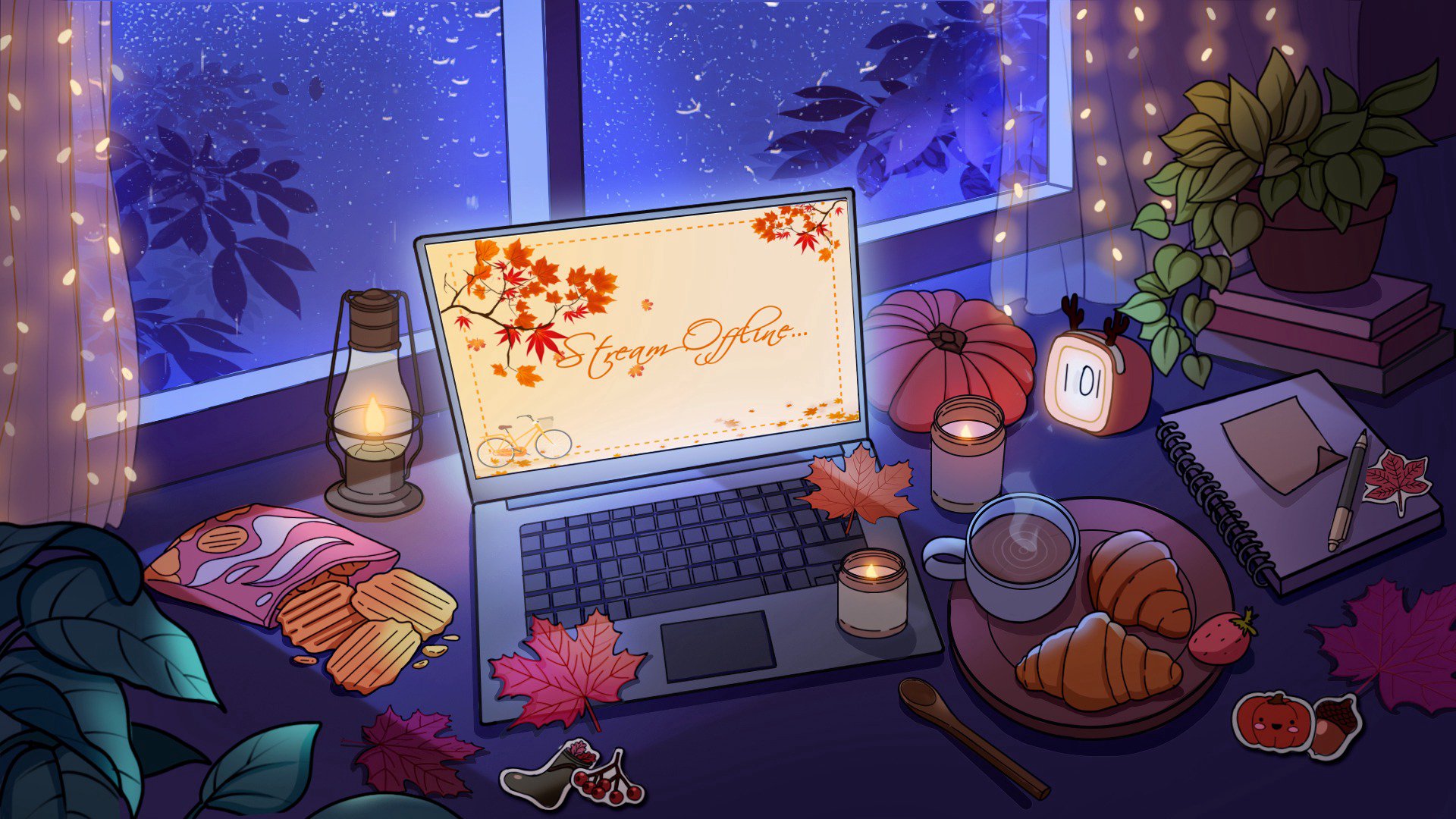RedAutumnOwl Offline Background