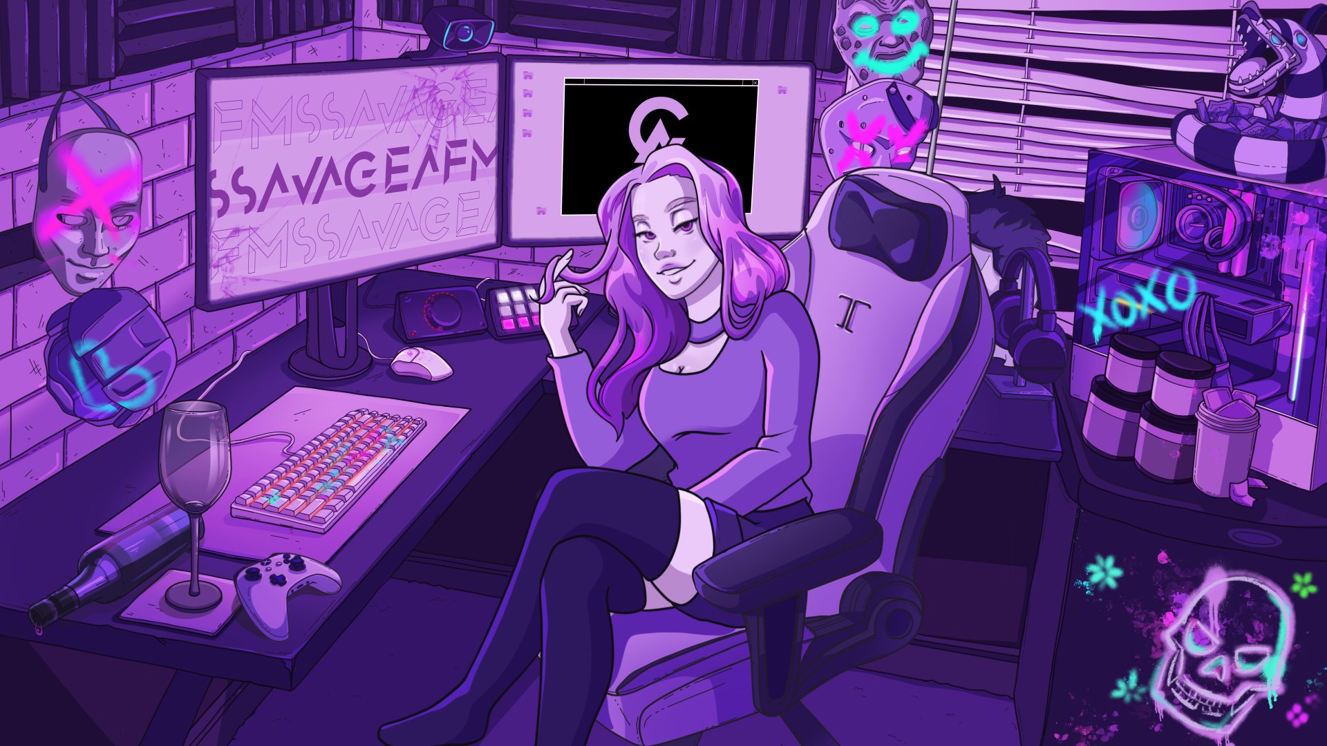 MsSavageAF Offline Background