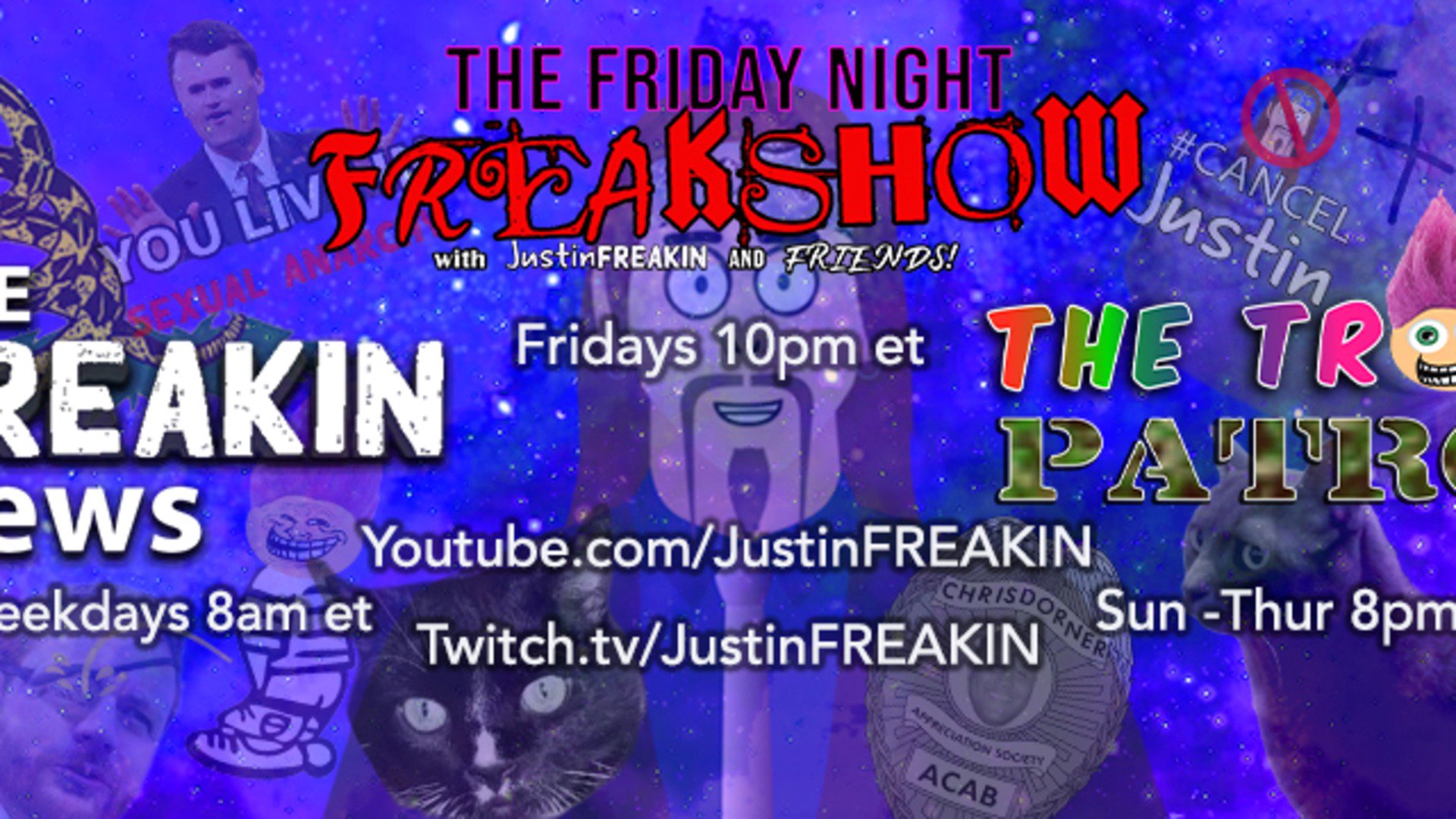 JustinFREAKIN Offline Background