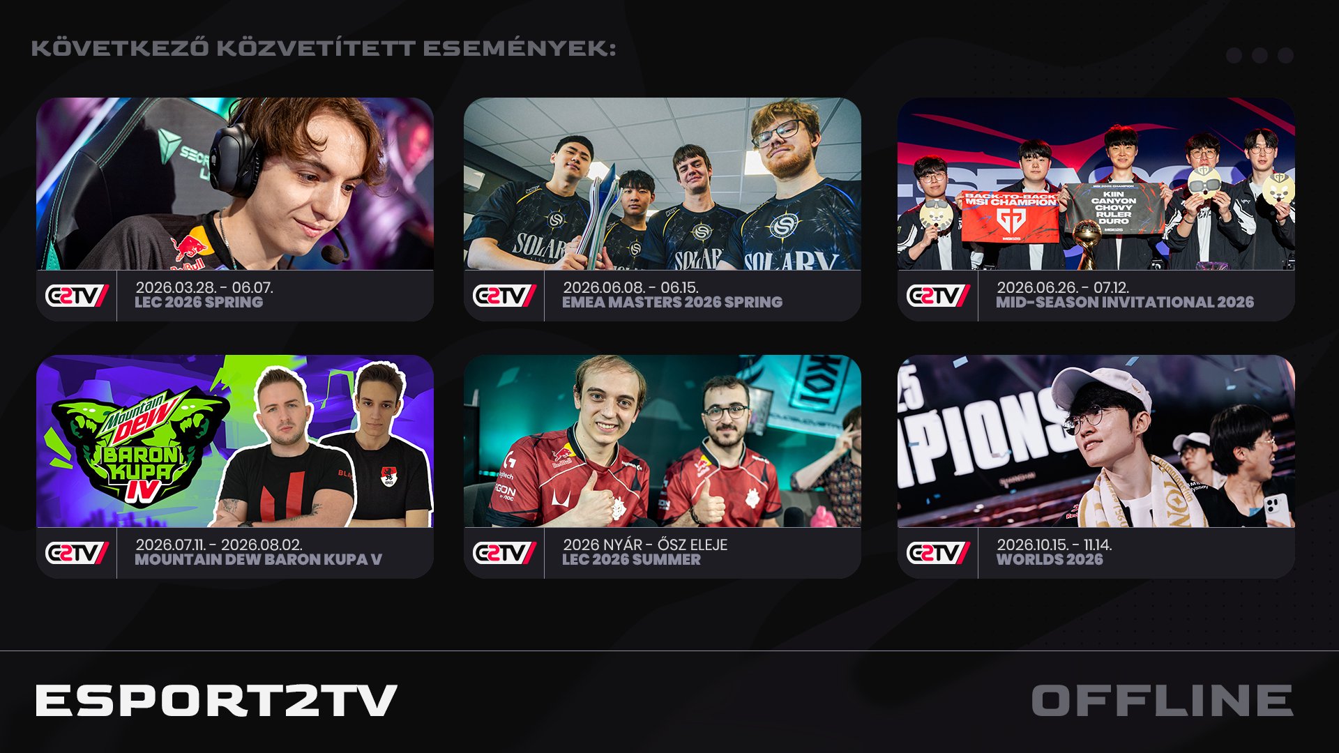 esport2tv Offline Background