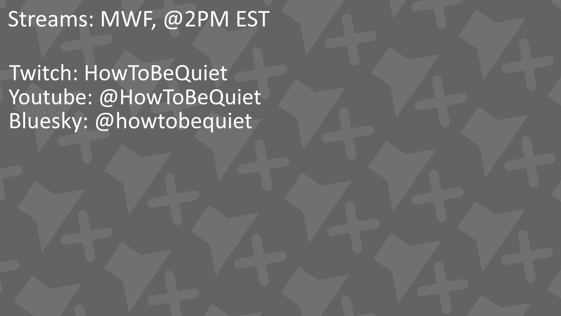 HowToBeQuiet Offline Background