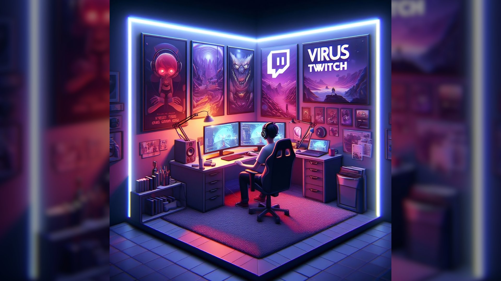 Virus_twitch_ Offline Background