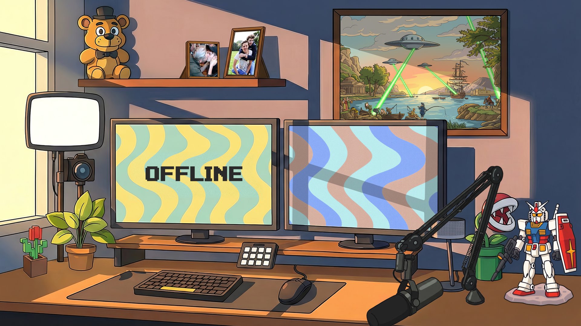 Rotpilz Offline Background