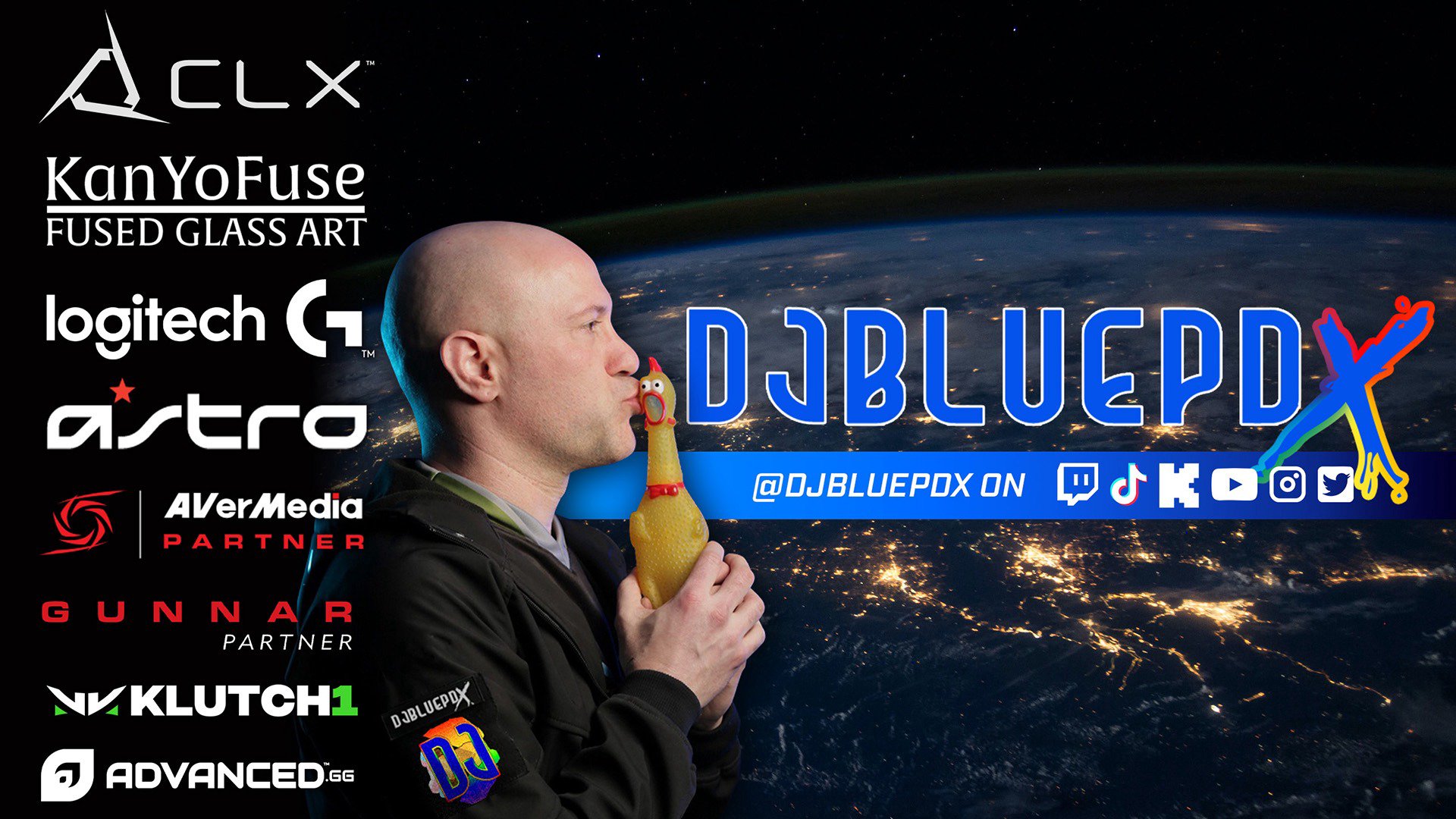 DJBluePDX Offline Background